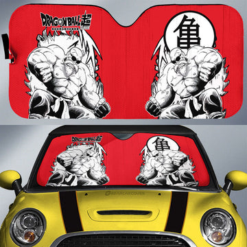 Master Roshi Car Sunshade Custom Dragon Ball Anime Car Accessories Manga Style For Fans - Gearcarcover - 1