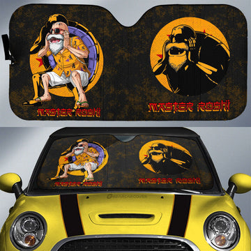 Master Roshi Car Sunshade Custom Dragon Ball Anime Car Interior Accessories - Gearcarcover - 1