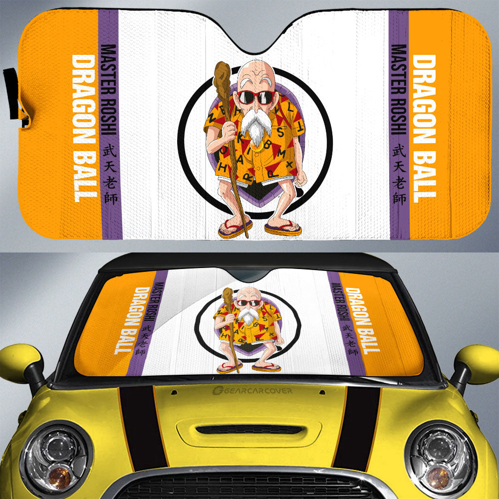 Master Roshi Car Sunshade Custom Dragon Ball Car Accessories For Anime Fans - Gearcarcover - 1