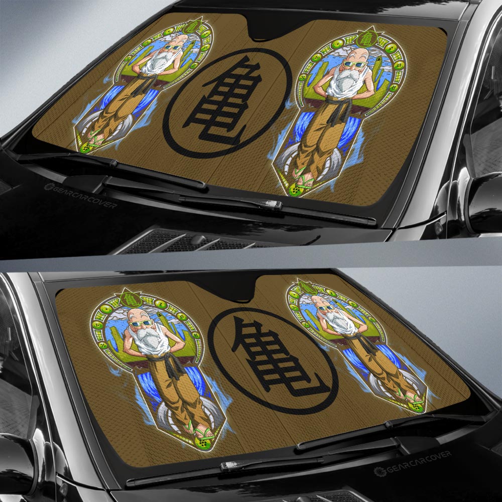 Master Roshi Car Sunshade Custom Dragon Ball Car Interior Accessories - Gearcarcover - 2