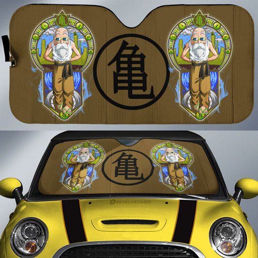 Master Roshi Car Sunshade Custom Dragon Ball Car Interior Accessories - Gearcarcover - 1