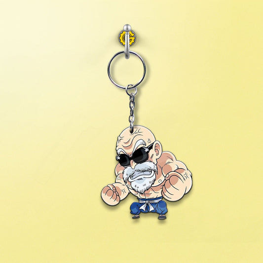 Master Roshi Keychain Custom Dragon Ball Anime Car Accessories - Gearcarcover - 2