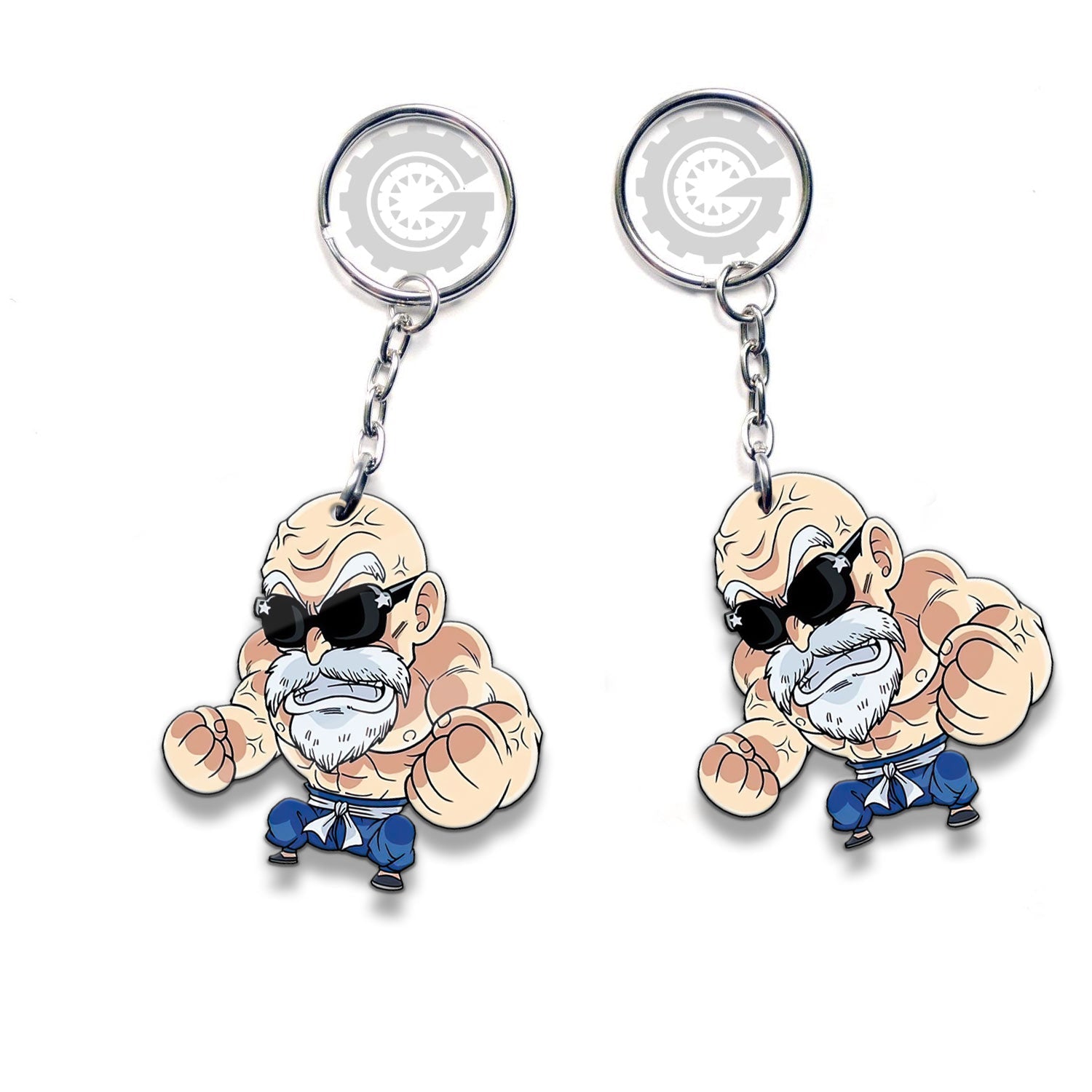 Master Roshi Keychain Custom Dragon Ball Anime Car Accessories - Gearcarcover - 3