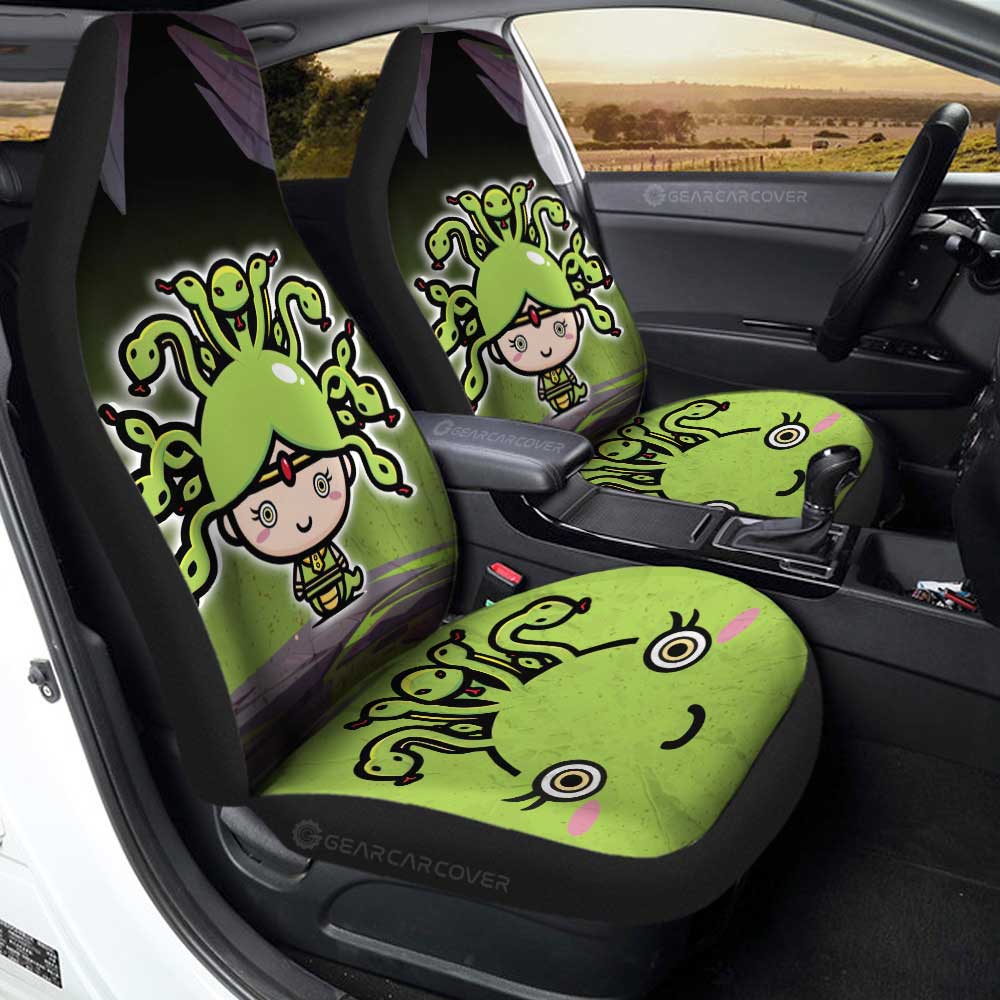 Medusa Car Seat Covers Custom Halloween Characters Car Accessories - Gearcarcover - 3