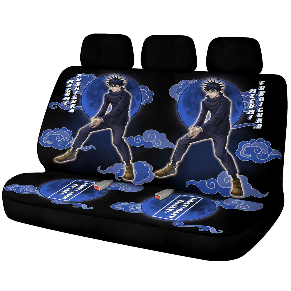 Megumi Fushiguro Car Back Seat Covers Custom Jujutsu Kaisen Anime Car Accessories - Gearcarcover - 1