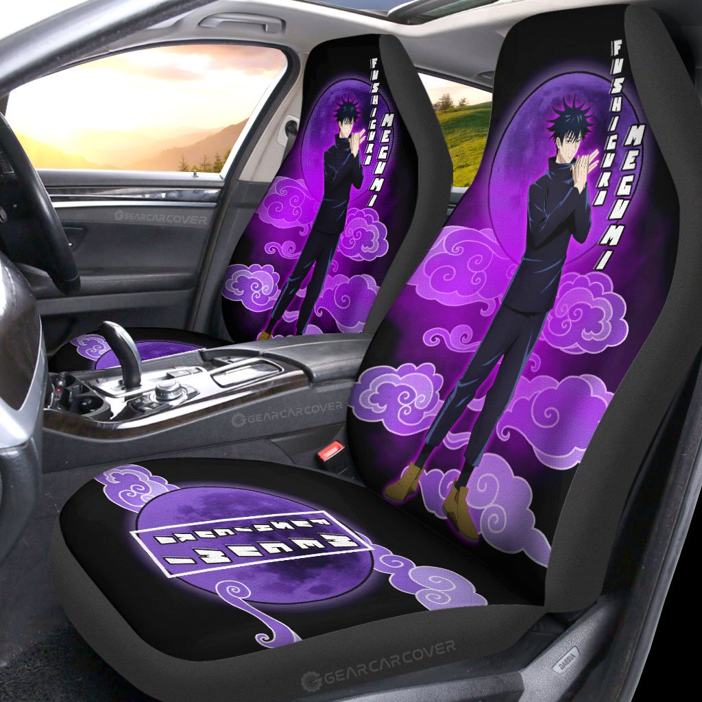 Megumi Fushiguro Car Seat Covers Custom Jujutsu Kaisen Anime Car Interior Accessories - Gearcarcover - 2