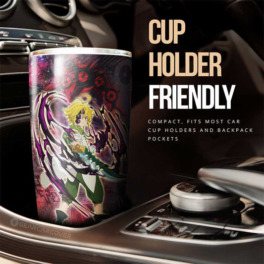 Meliodas Tumbler Cup Custom Seven Deadly Sins Anime Galaxy Manga Style - Gearcarcover - 2