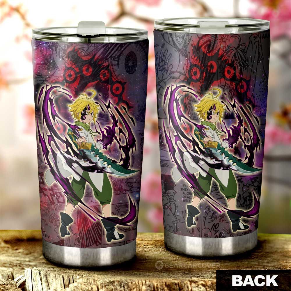 Meliodas Tumbler Cup Custom Seven Deadly Sins Anime Galaxy Manga Style - Gearcarcover - 3