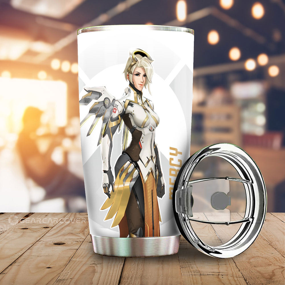 Mercy Tumbler Cup Custom Overwatch - Gearcarcover - 1