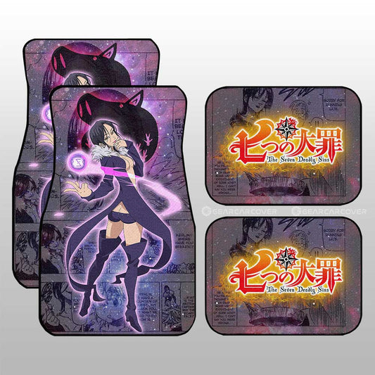 Merlin Car Floor Mats Custom Seven Deadly Sins Anime Galaxy Manga Style - Gearcarcover - 1