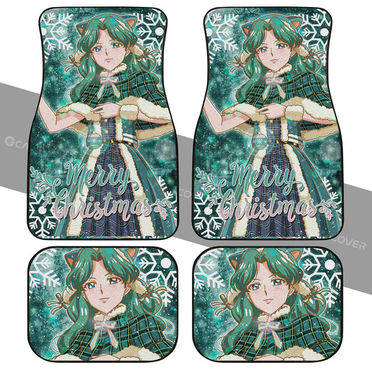 Merry Christmas Sailor Neptune Car Floor Mats Custom Anime Sailor Moon Car Accessories - Gearcarcover - 2