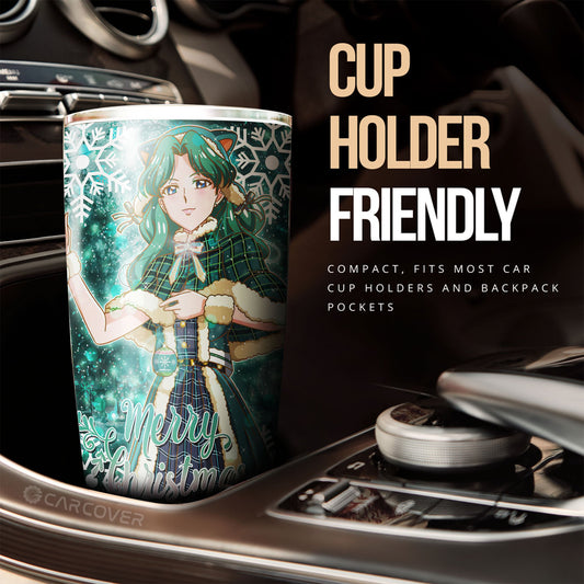 Merry Christmas Sailor Neptune Tumbler Cup Custom Anime Sailor Moon Car Accessories - Gearcarcover - 2