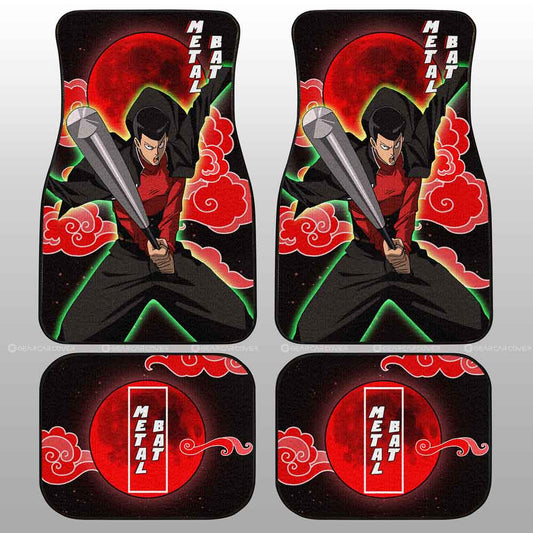 Metal Bat Car Floor Mats Custom One Punch Man Anime Car Accessories - Gearcarcover - 2