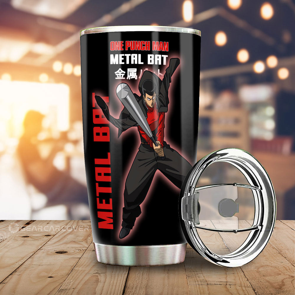 Metal Bat Tumbler Cup Custom One Punch Man Anime Car Interior Accessories - Gearcarcover - 2