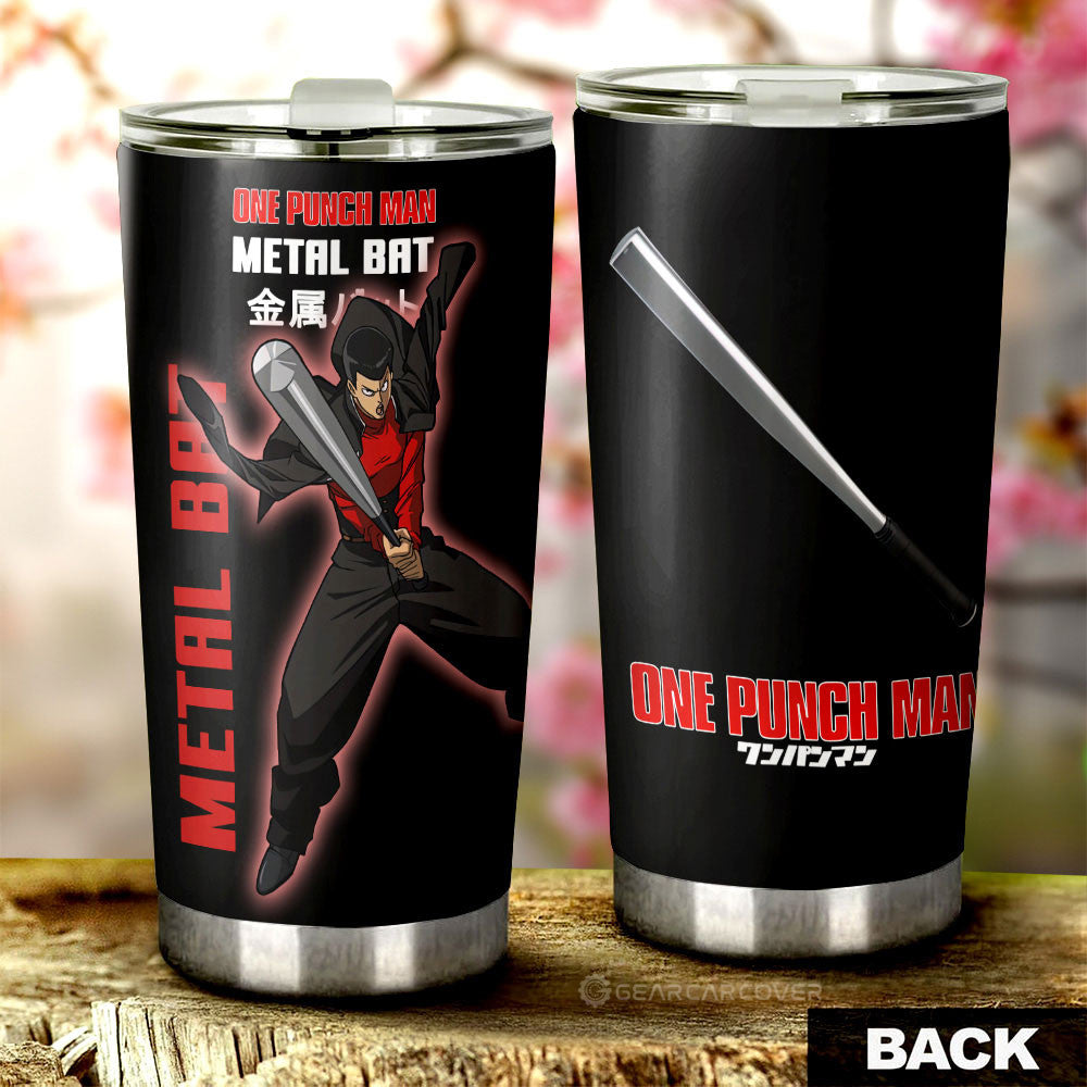 Metal Bat Tumbler Cup Custom One Punch Man Anime Car Interior Accessories - Gearcarcover - 1