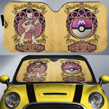 Mewtwo Car Sunshade Custom Car Interior Accessories - Gearcarcover - 1