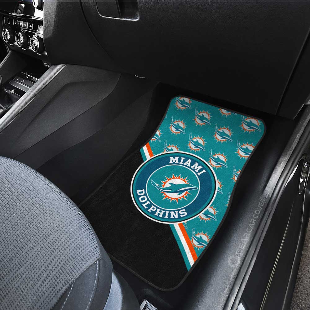 Miami Dolphins Car Floor Mats Custom Car Accessories For Fans - Gearcarcover - 3