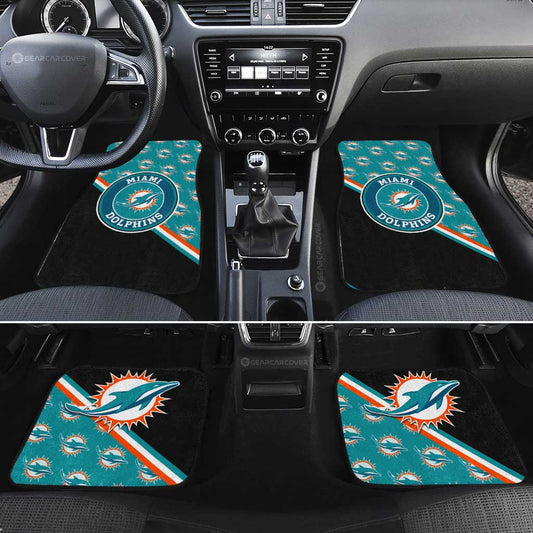 Miami Dolphins Car Floor Mats Custom Car Accessories For Fans - Gearcarcover - 2