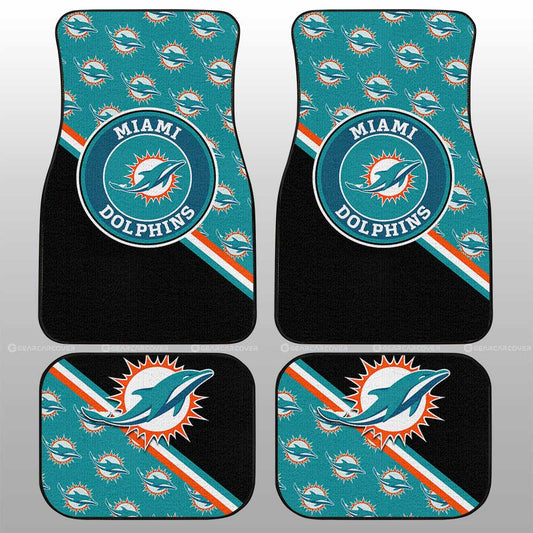 Miami Dolphins Car Floor Mats Custom Car Accessories For Fans - Gearcarcover - 1