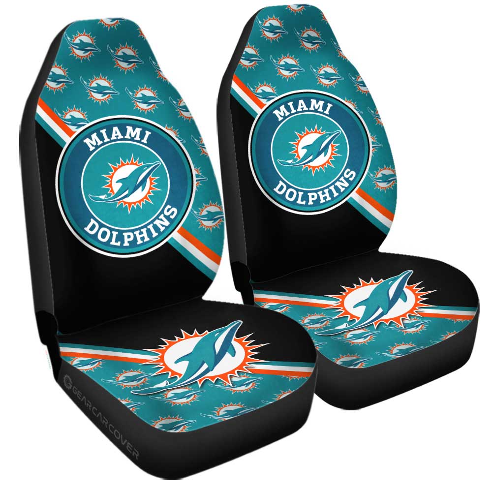 Miami Dolphins Car Seat Covers Custom Car Accessories For Fans - Gearcarcover - 3