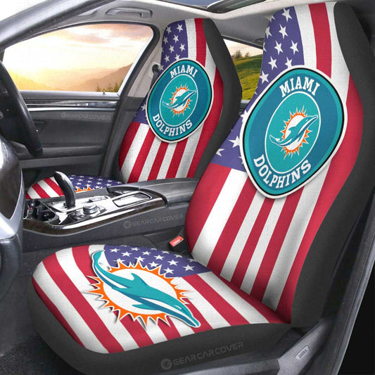 Miami Dolphins Car Seat Covers Custom Car Decor Accessories - Gearcarcover - 2