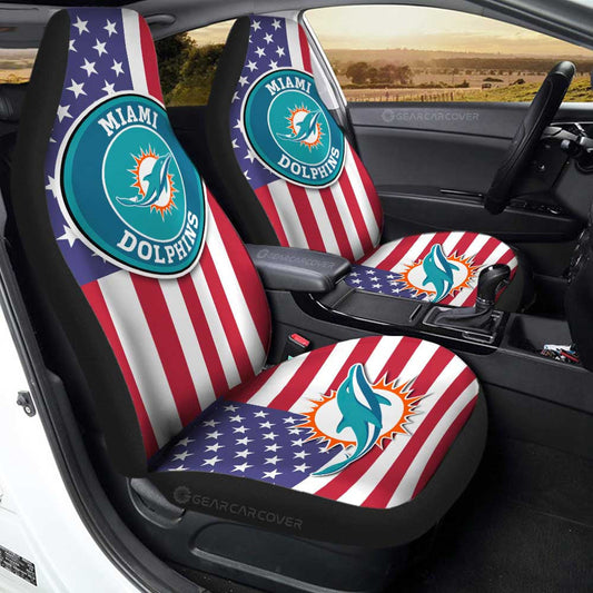 Miami Dolphins Car Seat Covers Custom Car Decor Accessories - Gearcarcover - 1