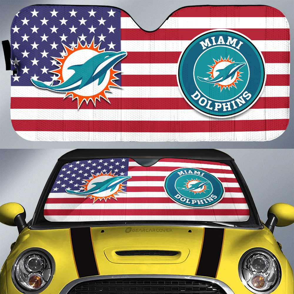 Miami Dolphins Car Sunshade Custom Car Decor Accessories - Gearcarcover - 1