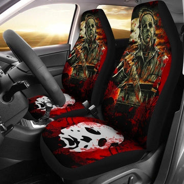 Michael Myers Car Seat Covers Custom Horror Car Accessories - Gearcarcover - 1