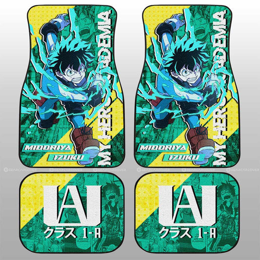 Midoriya Izuku Car Floor Mats Custom My Hero Academia Anime Car Accessories - Gearcarcover - 1