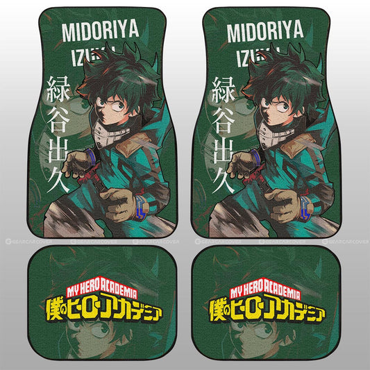 Midoriya Izuku Car Floor Mats Custom My Hero Academia Car Accessories For Anime Fans - Gearcarcover - 2