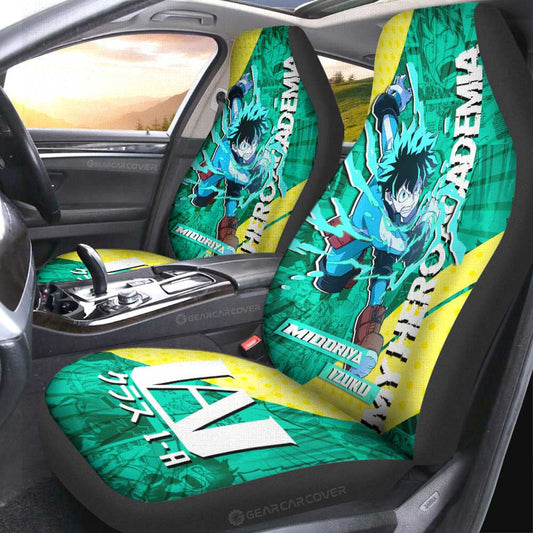 Midoriya Izuku Car Seat Covers Custom My Hero Academia Car Accessories - Gearcarcover - 1