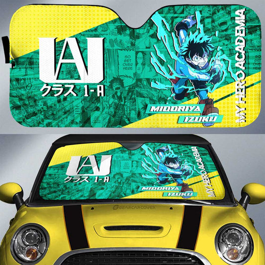 Midoriya Izuku Car Sunshade Custom My Hero Academia Anime Car Accessories - Gearcarcover - 1