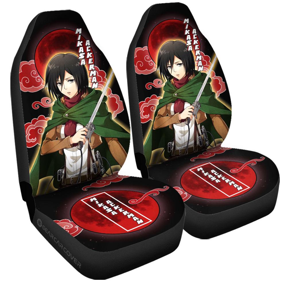 Mikasa Ackerman Car Seat Covers Custom Attack On Titan Anime - Gearcarcover - 3