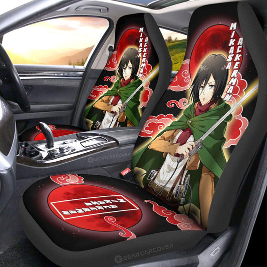 Mikasa Ackerman Car Seat Covers Custom Attack On Titan Anime - Gearcarcover - 2