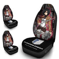 Mikasa Car Seat Covers Custom Anime Attack On Titan Car Interior Accessories - Gearcarcover - 4