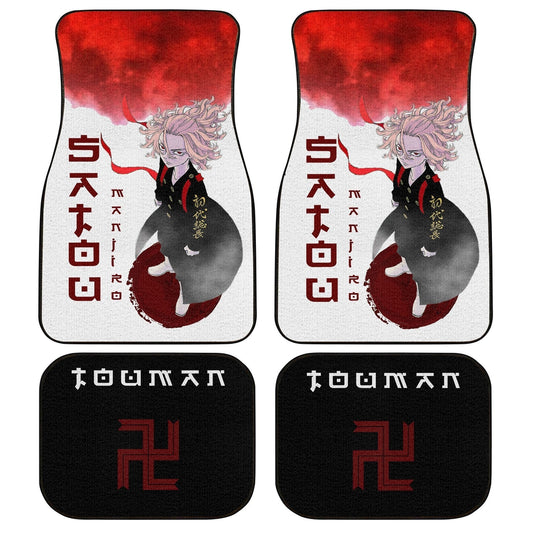 Mikey Car Floor Mats Custom Anime Tokyo Revengers Car Interior Accessories - Gearcarcover - 1