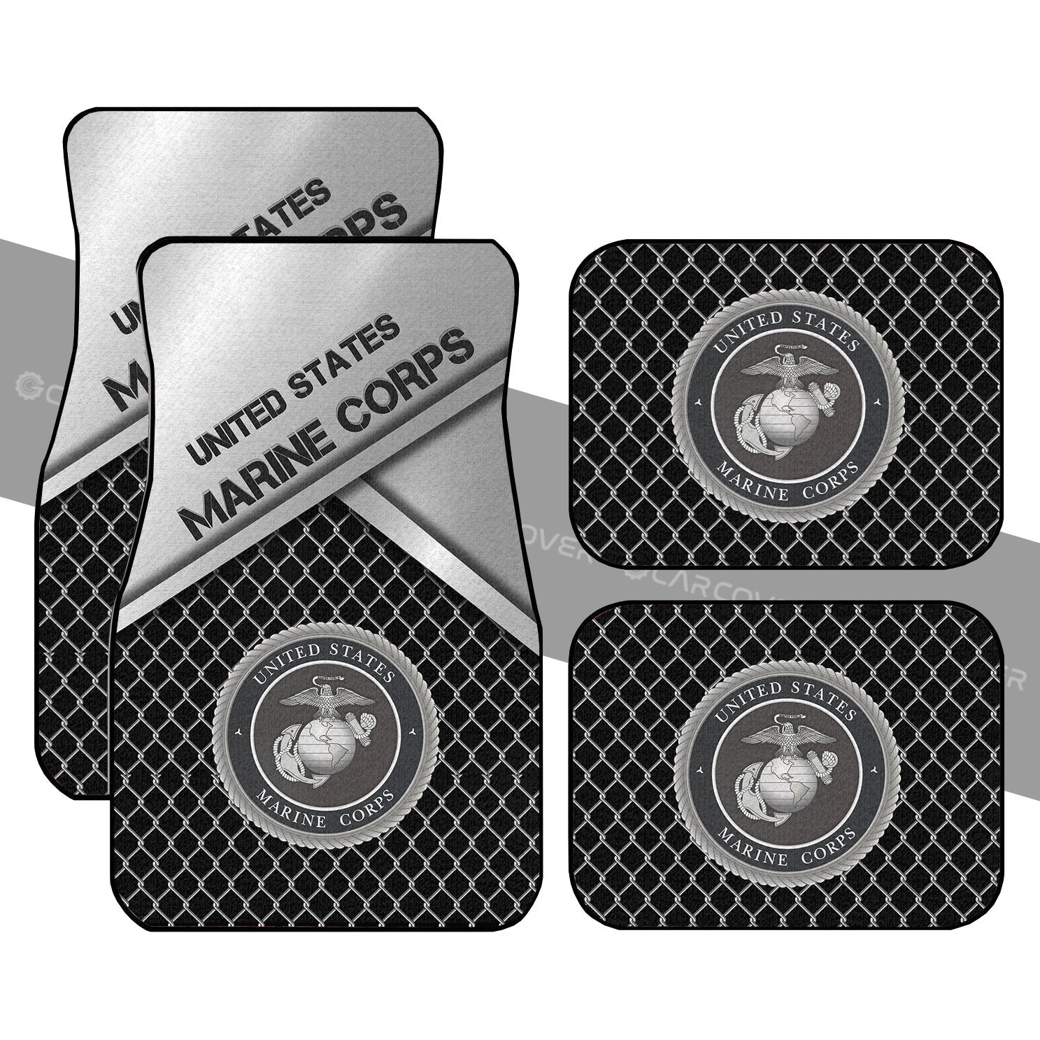 Military Marine Corps Car Floor Mats Custom Car Interior Accessories - Gearcarcover - 1