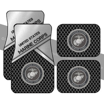 Military Marine Corps Car Floor Mats Custom Car Interior Accessories - Gearcarcover - 1