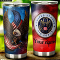 Military US Airforce Personalized Tumbler Stainless Steel - Gearcarcover - 1