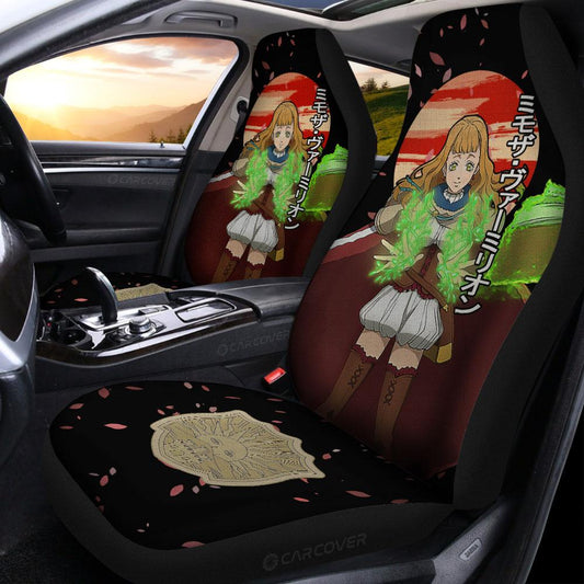 Mimosa Vermillion Car Seat Covers Custom Anime Black Clover Car Accessories - Gearcarcover - 2