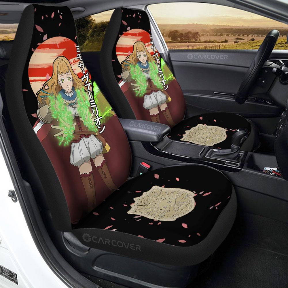 Mimosa Vermillion Car Seat Covers Custom Anime Black Clover Car Accessories - Gearcarcover - 1