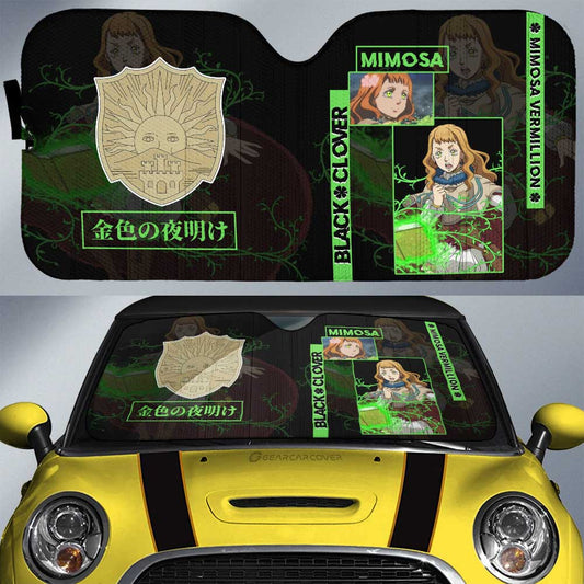 Mimosa Vermillion Car Sunshade Custom Black Clover Anime - Gearcarcover - 1