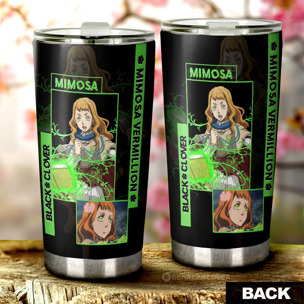 Mimosa Vermillion Tumbler Cup Custom Black Clover Anime - Gearcarcover - 3