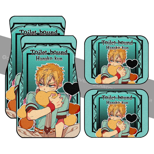 Minamoto Kou Car Floor Mats Custom Toilet-Bound Hanako-kun Anime Car Accessories - Gearcarcover - 1