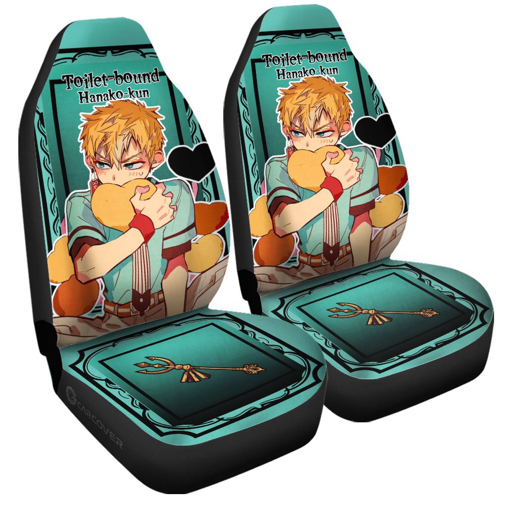 Minamoto Kou Car Seat Covers Custom Toilet-Bound Hanako-kun Anime Car Accessories - Gearcarcover - 3