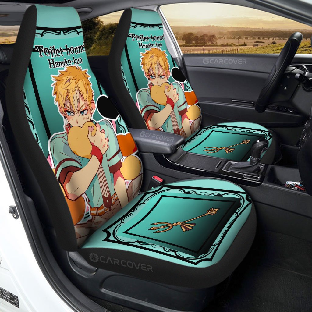 Minamoto Kou Car Seat Covers Custom Toilet-Bound Hanako-kun Anime Car Accessories - Gearcarcover - 1