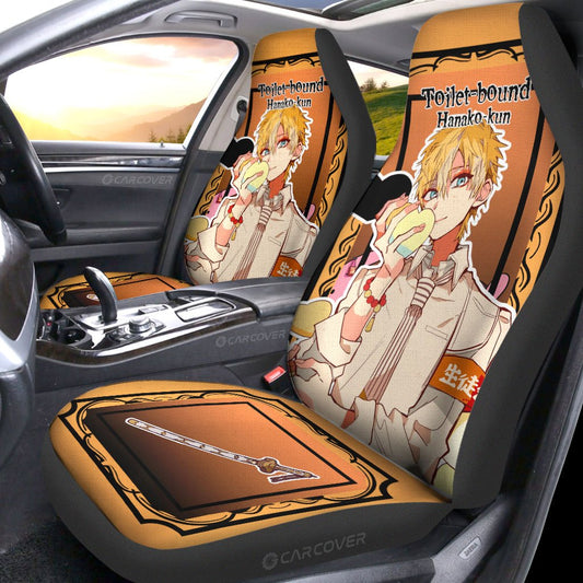 Minamoto Teru Car Seat Covers Custom Anime Toilet-Bound Hanako-kun Car Accessories - Gearcarcover - 2