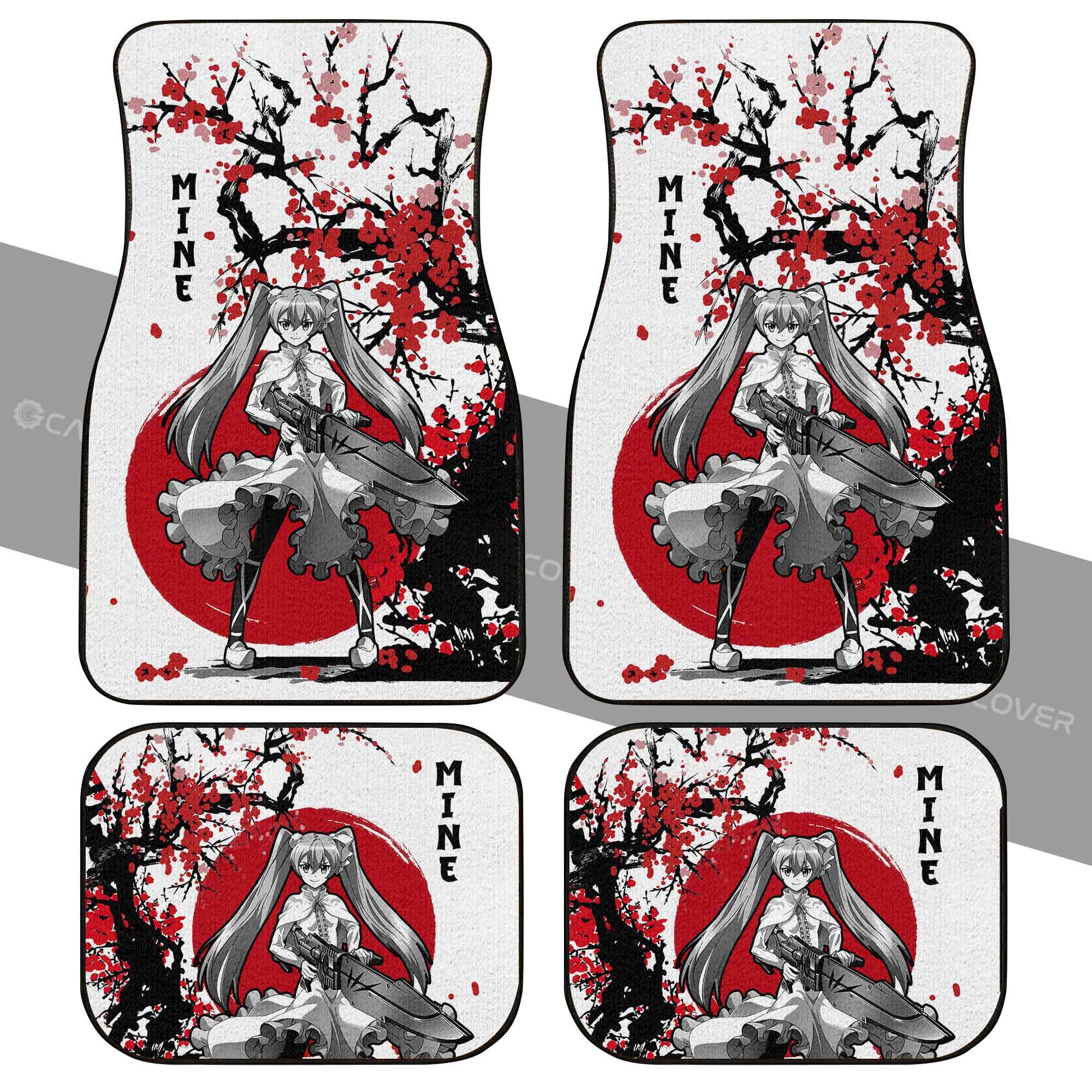 Mine Car Floor Mats Custom Akame Ga Kill Anime Car Accessories - Gearcarcover - 2