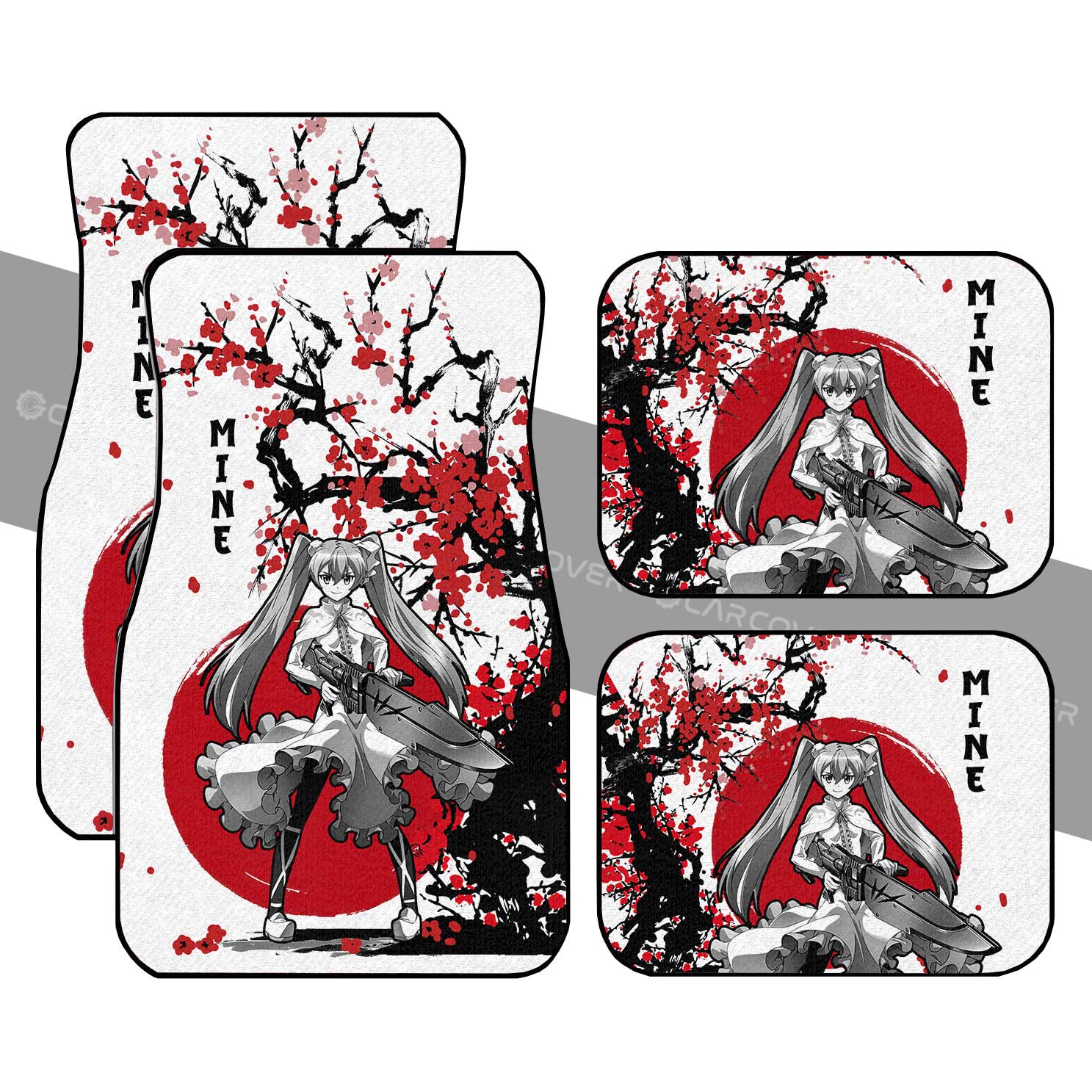 Mine Car Floor Mats Custom Akame Ga Kill Anime Car Accessories - Gearcarcover - 1