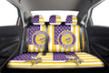 Minnesota Vikings Car Back Seat Cover Custom US Flag Style - Gearcarcover - 2